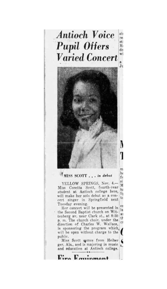 image of Coretta Performs Her First Public Concert