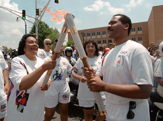 image of Mrs. King Carries the Olympic Torch